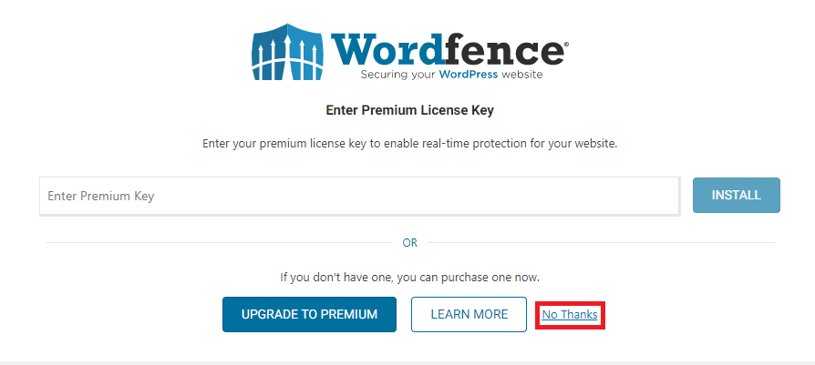 WordFence Security installeren