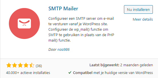 WordPress SMTP via SMTP Mailer