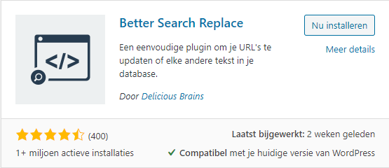 Anpassen von WordPress-Links über Better Search Replace