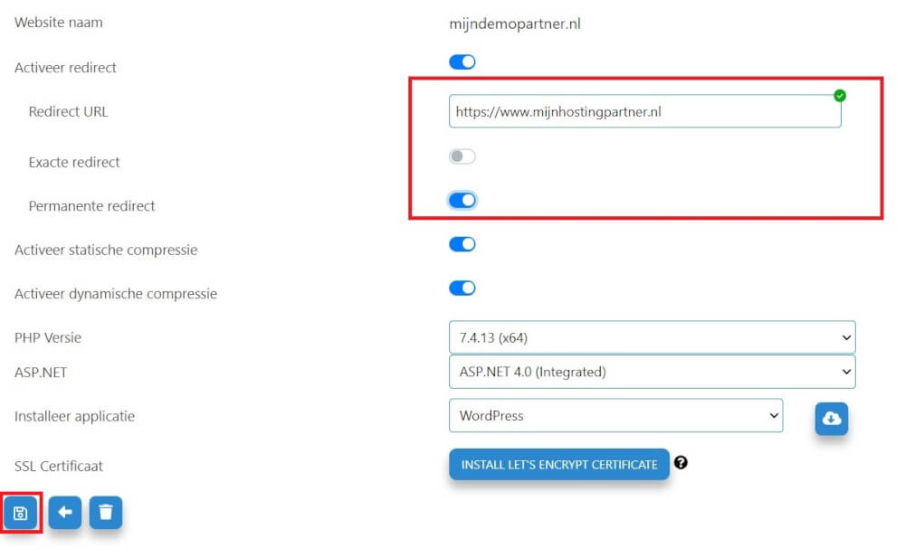 Hoe link ik mijn domein door?
