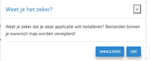 WordPress installeren via het klantenpanel