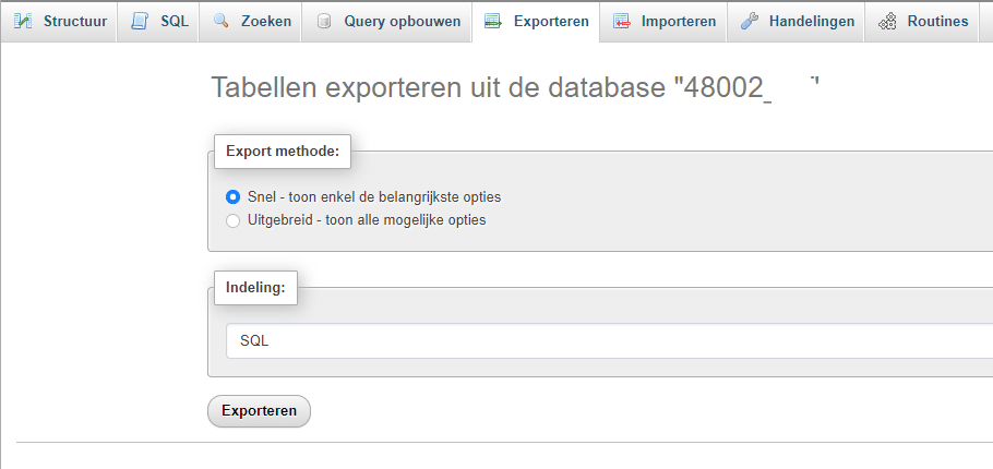 Een bestaande MySQL 5 database upgraden naar MySQL 8 of MariaDB