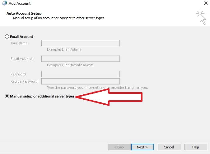 Hosted Exchange instellen binnen Outlook - Control panel