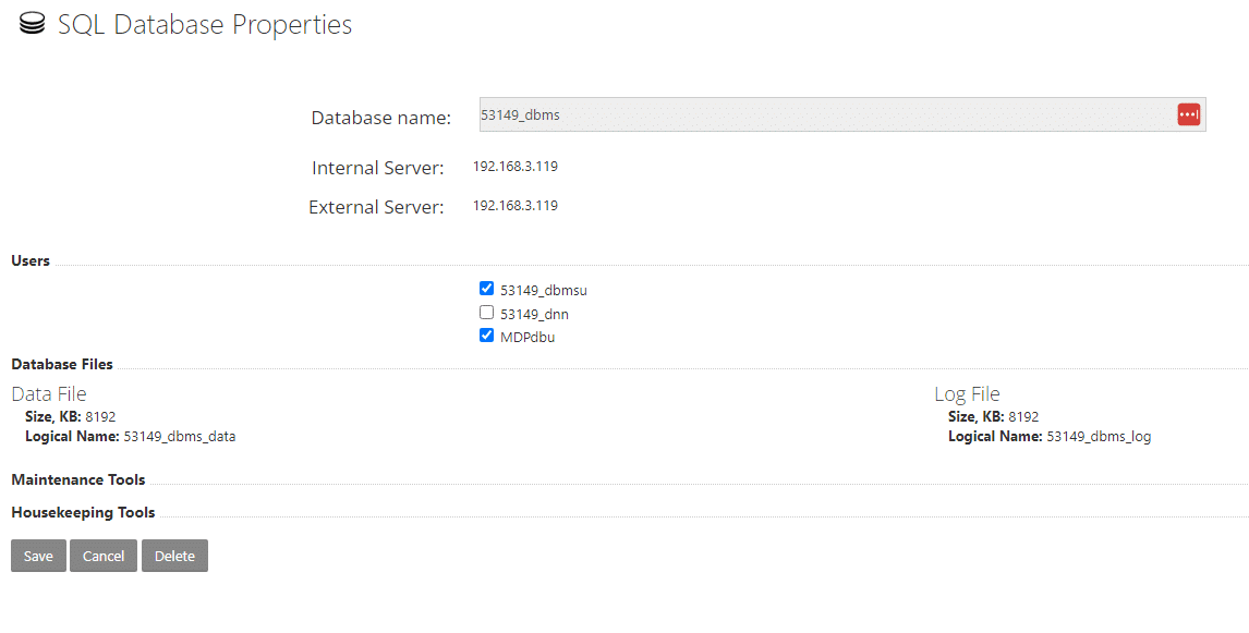 Hoe groot is mijn MS SQL database?