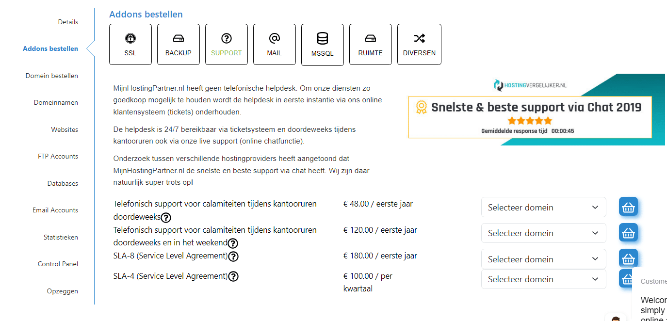 Is Mijn Hosting Partner telefonisch bereikbaar?