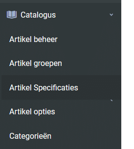 Artikel opties toevoegen