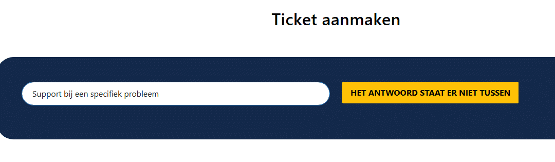 Hoe maak ik een ticket aan voor support?