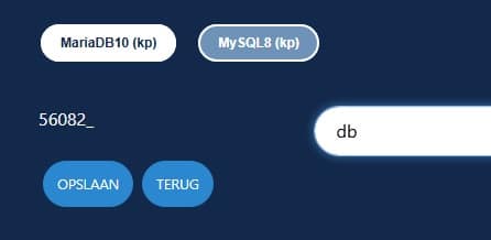 MariaDB en user aanmaken