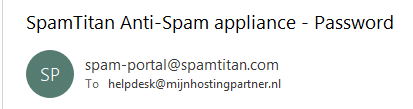 Inloggen binnen de SPAM filtering van MijnSecurityPartner