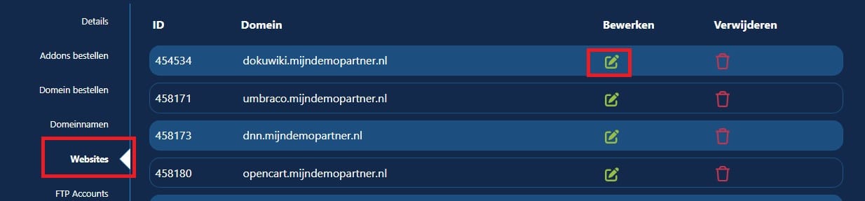 Lets Encrypt activeren en verlengen