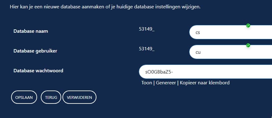 MS SQL databases beheren en aanmaken