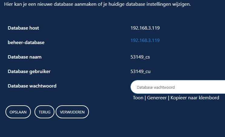 MS SQL databases beheren en aanmaken