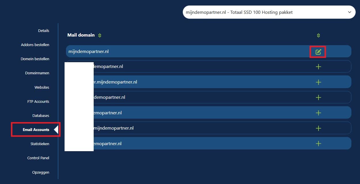 DKIM en certificaat sleutel instellen