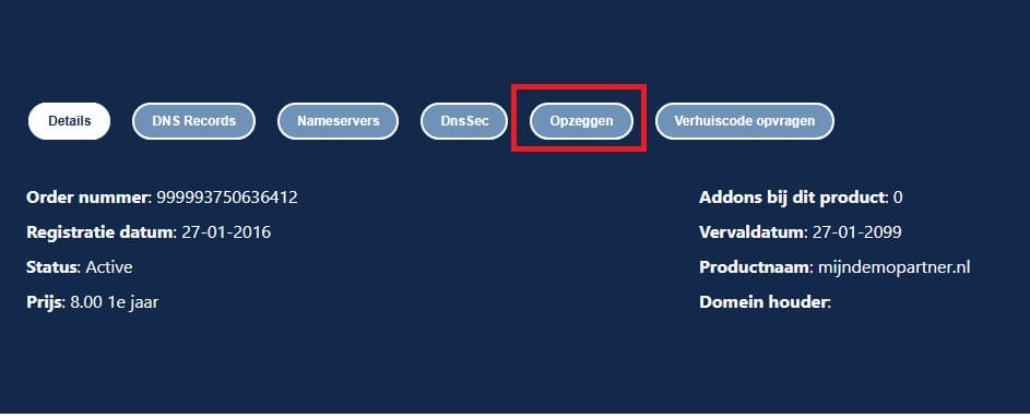 Opzeggen of beëindigen van het contract / abonnement