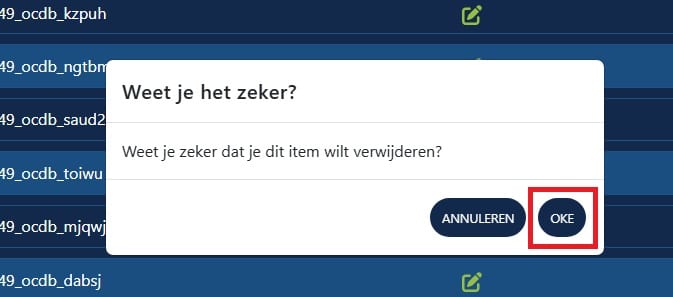 MySQL 8 database verwijderen
