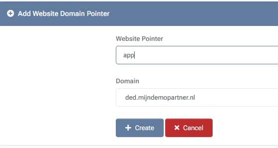 Website pointer toevoegen