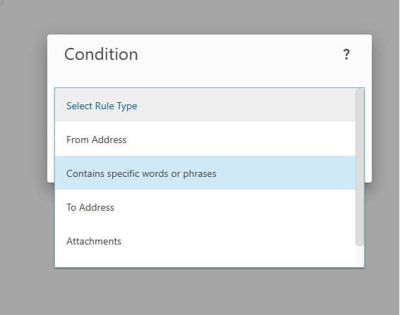 Content Filtering regels aanmaken