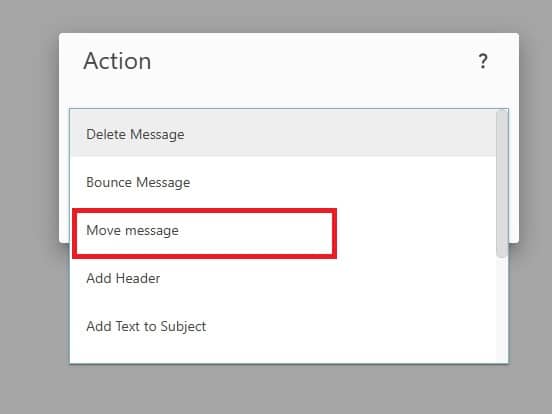 Content Filtering regels aanmaken