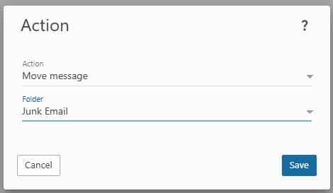 Content Filtering regels aanmaken