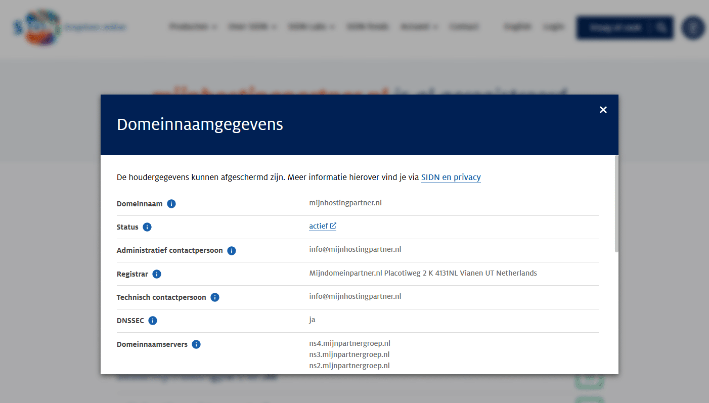 Registreren jullie domeinnamen op naam van de klant? 
