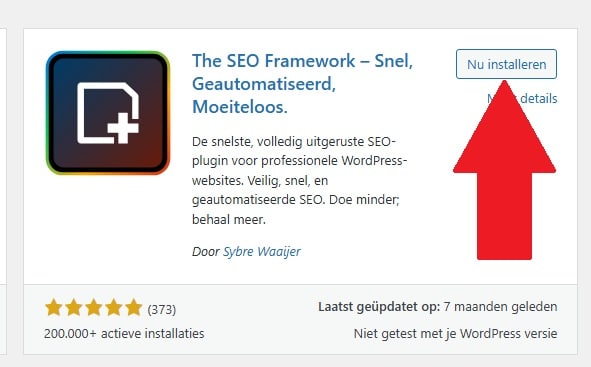 Plugins installeren binnen WordPress