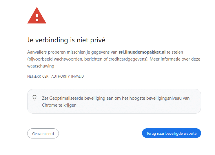 SSL certificaat activeren binnen Linux