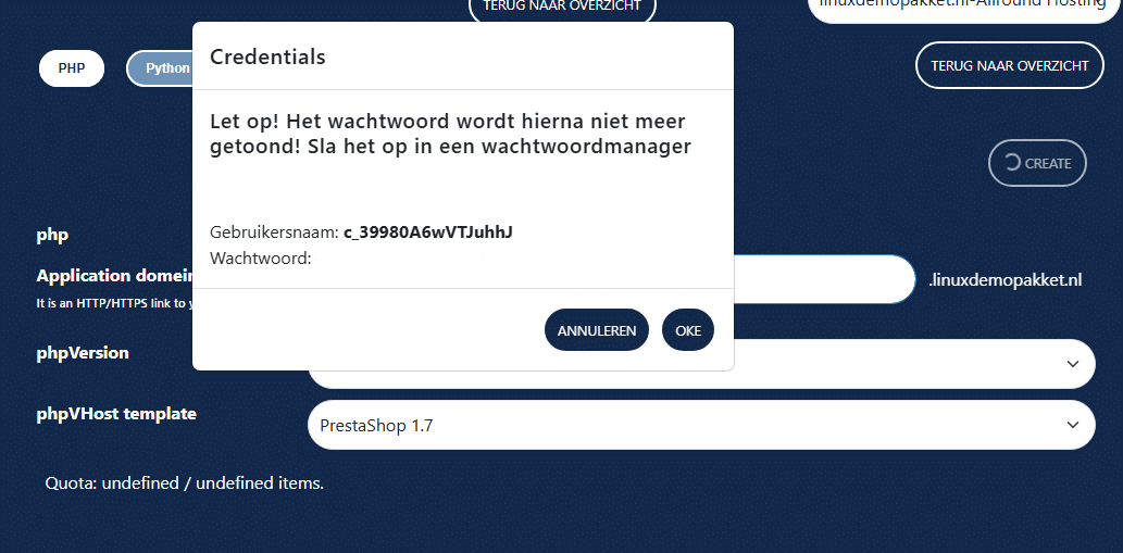 Wat is een vHost template?