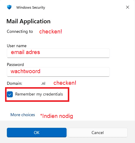 Hosted Exchange instellen binnen klassiek Outlook