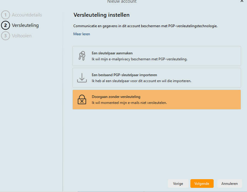 Hosted Exchange instellen binnen eM Client