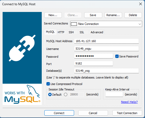 Kan ik mijn MySQL database extern benaderen?