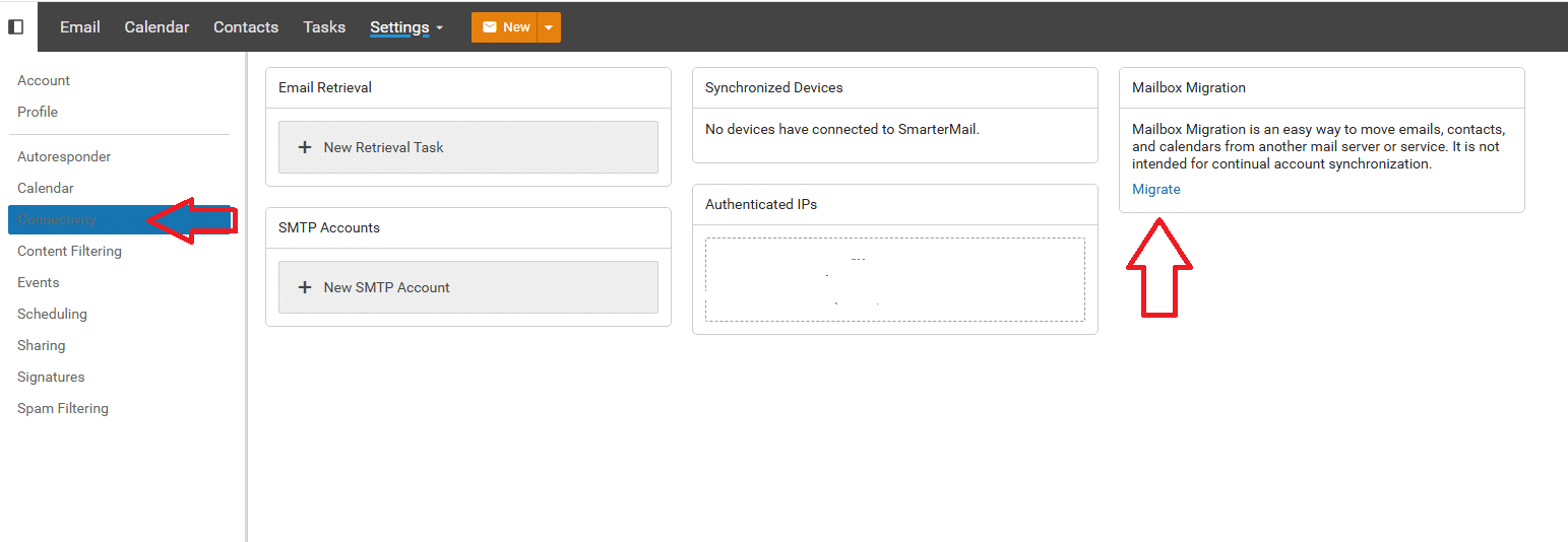 Email migreren vanuit een andere hosting partij