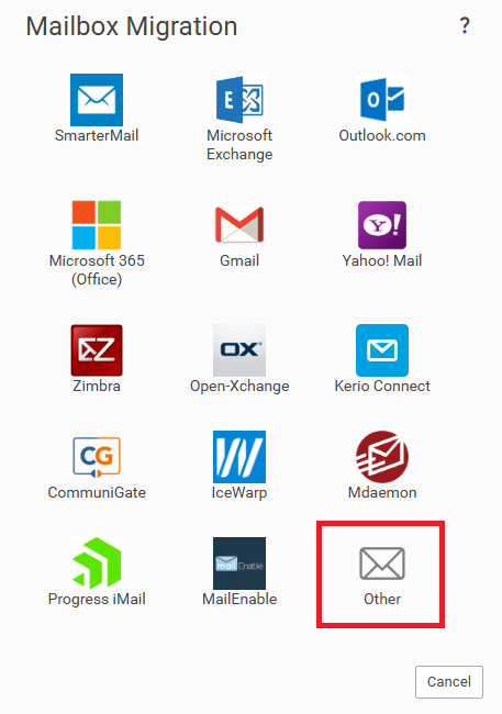 Email migreren vanuit een andere hosting partij