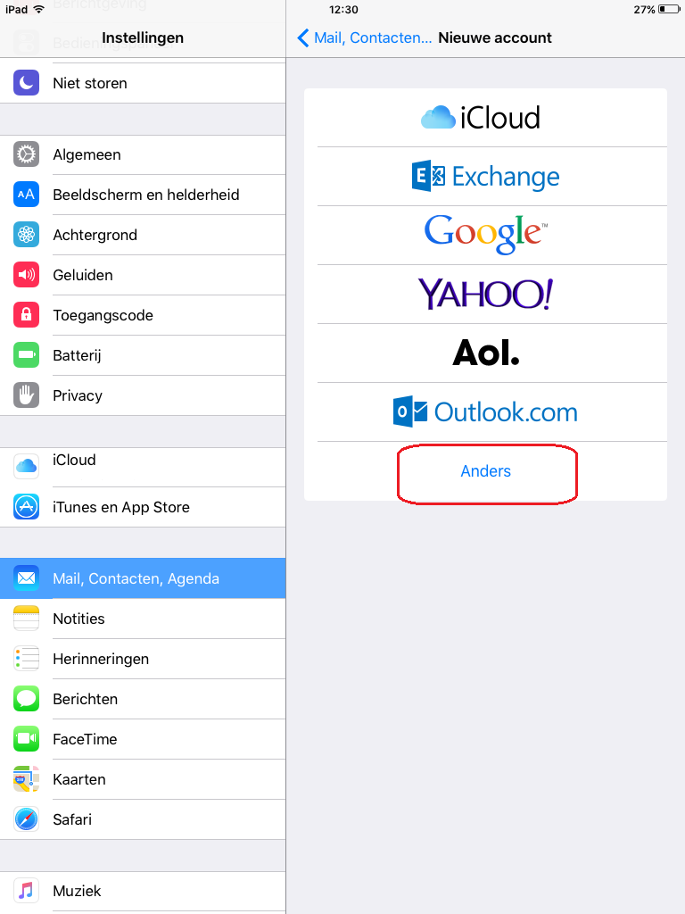 E-Mail-Einrichtung - IOS 9 iPad/iPhone