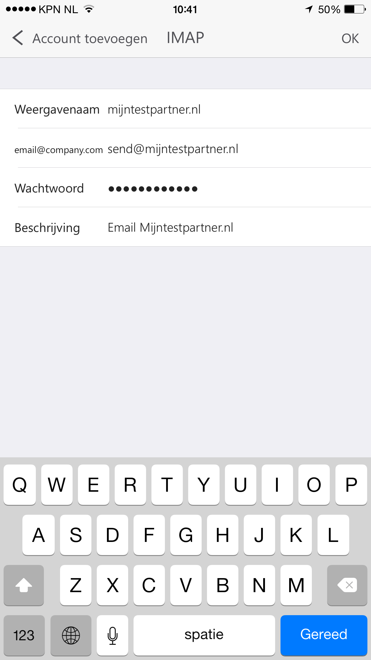 E-Mail-Einrichtung - Outlook-App. 