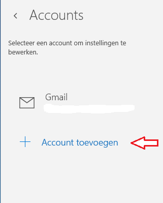 Setting up e-mail - Windows 10