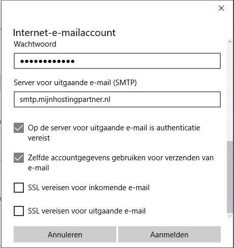 E-Mail-Einrichtung - Windows 10