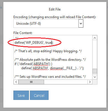 Hoe zet ik de foutmeldingen aan binnen wordpress